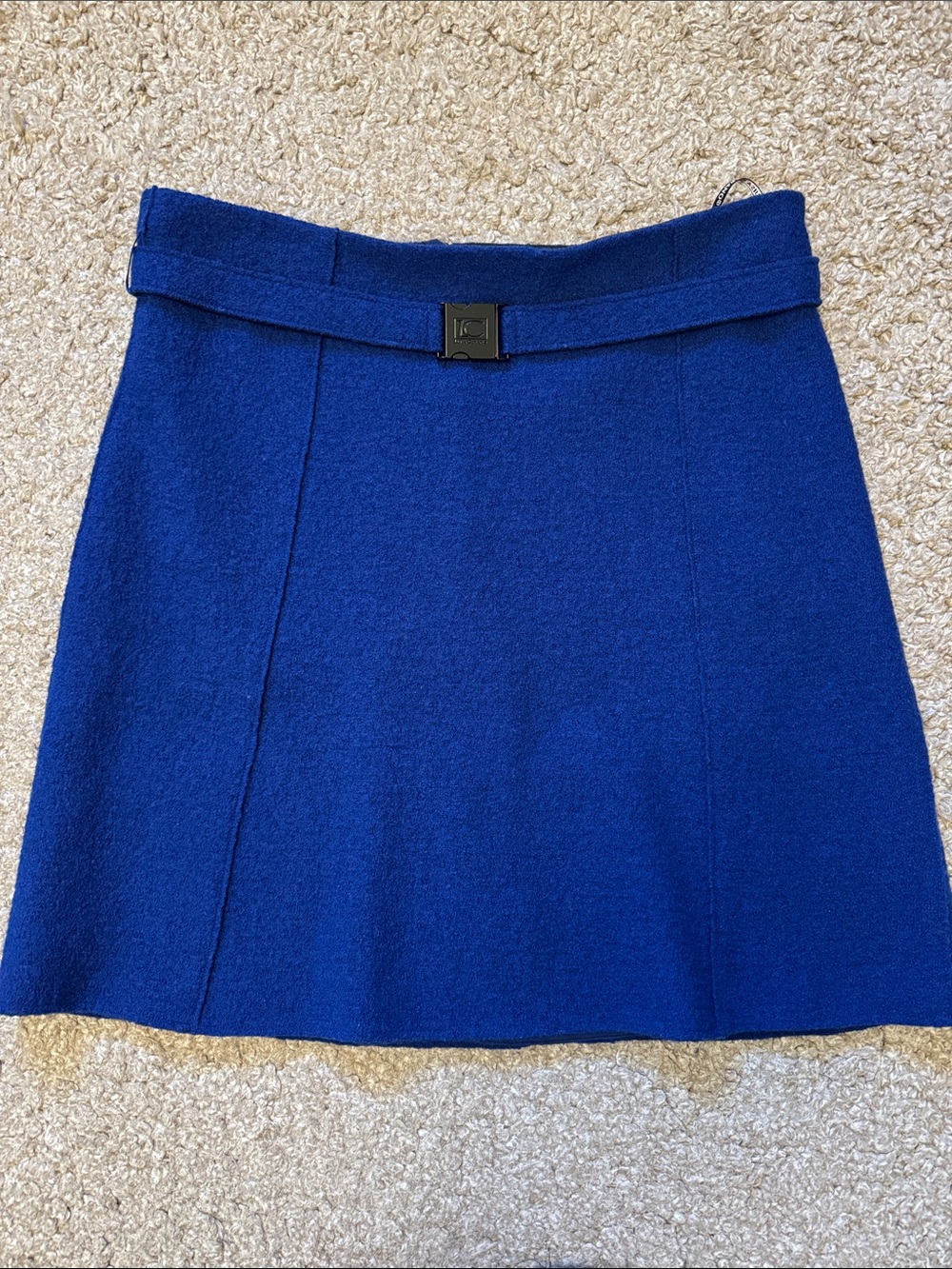 Luisa Cerano Wool Belted Skirt